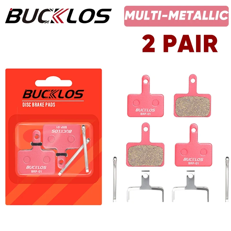Klocki hamulcowe KuKirin — multi-metaliczne, komplet na 2 koła (Shimano B01S/B03S/B05S-RX)