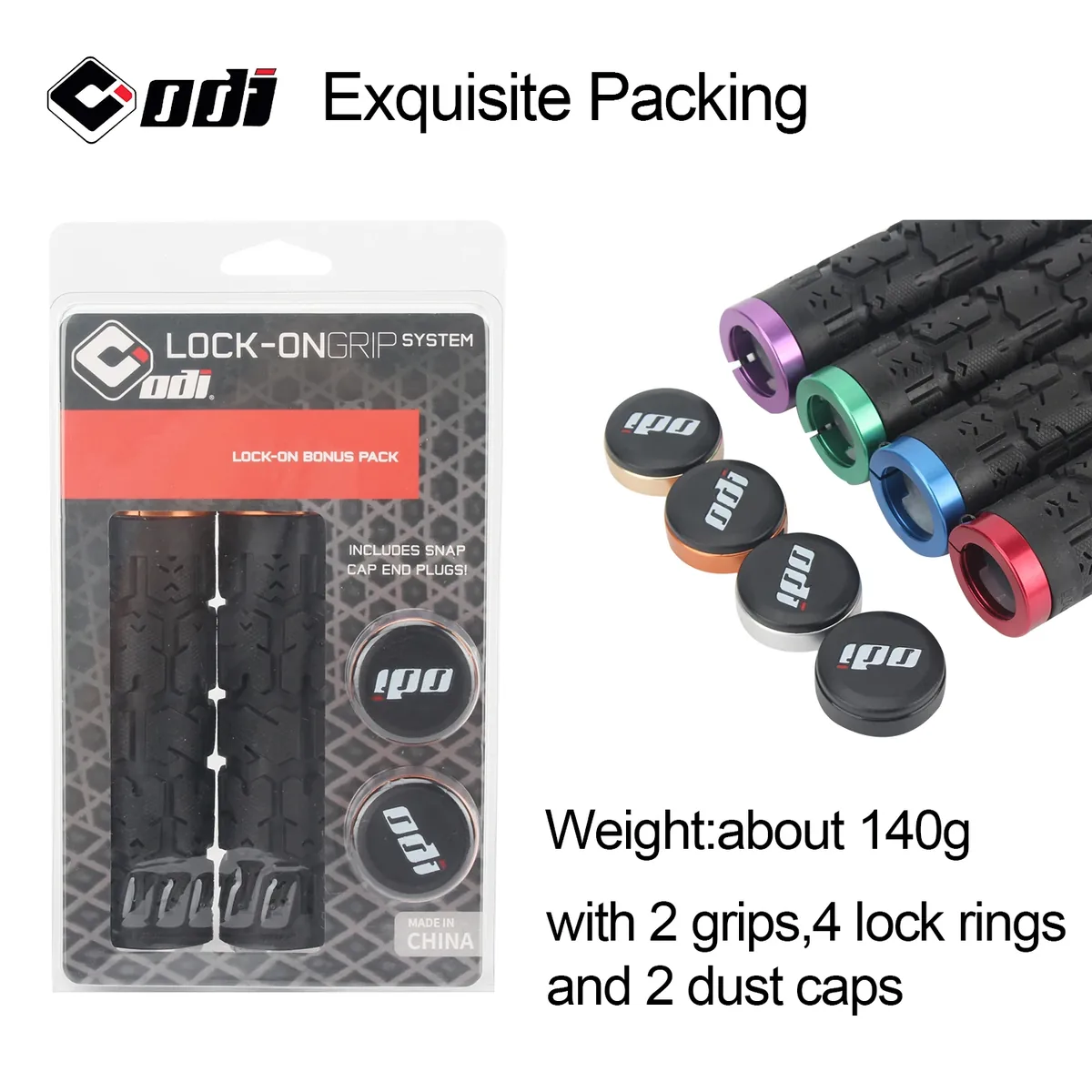 Chwyty kierownicy do hulajnogi KuKirin — ODI Rogue Lock-On 130 mm, 8 kolorów obejm