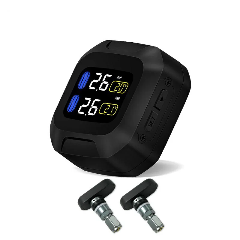 Czujnik ciśnienia w oponach do hulajnogi KuKirin — TPMS CAREUD M3, wyświetlacz LCD, 2 czujniki